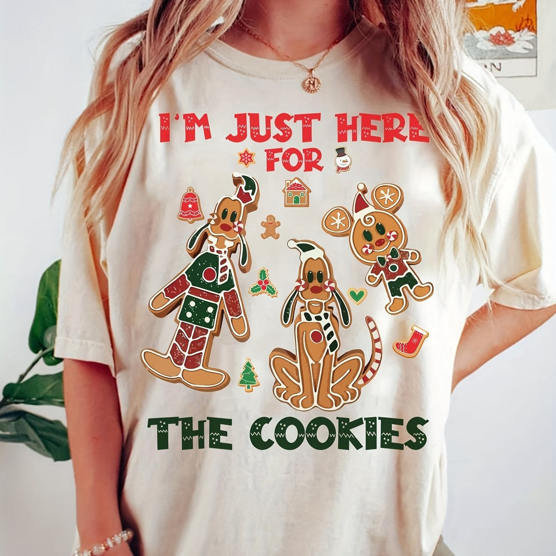 Elevate your holiday style with Festive Comfort, the Christmas-themed women's t-shirt featuring a classic round neckline. Made with comfort in mind, this t-shirt adds a touch of festive cheer to any outfit while keeping you comfortable all day long. Perfect for any holiday gathering or casual day out.