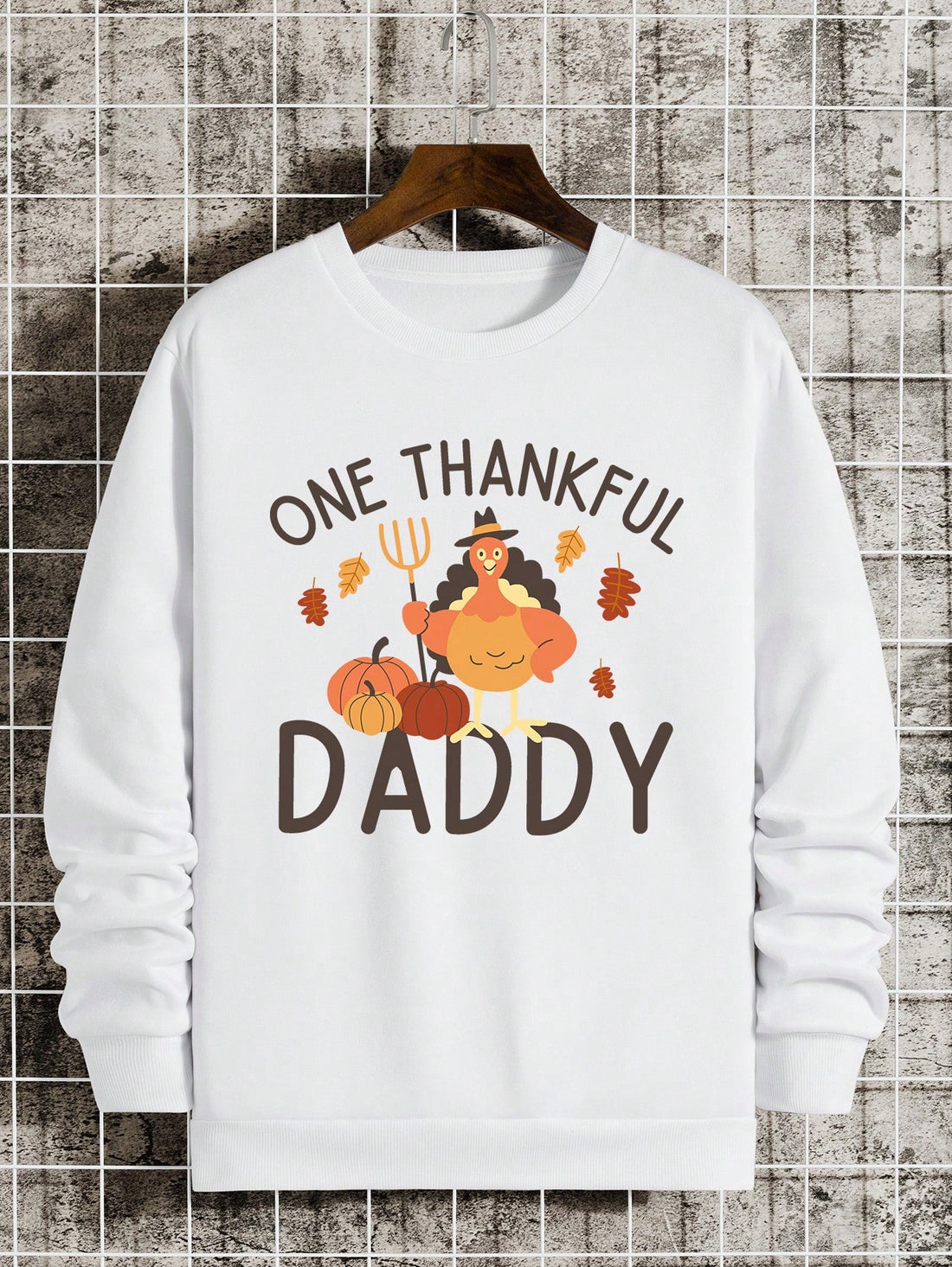 Make your Thanksgiving celebrations even more fun with our "Festive Family Fun" sweatshirt! Featuring a quirky turkey print and ribbed crew neck design, this sweatshirt will keep you cozy while adding a touch of humor to your holiday outfit. Perfect for family gatherings and festive photos.