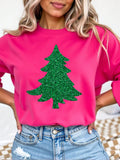 Add a touch of festive flair to your wardrobe with our Women's Casual Christmas Tree Pattern Crew Neck Sweatshirt! This cozy sweatshirt features a charming Christmas tree pattern that will be sure to spread holiday cheer. Made from comfortable material, this sweatshirt is perfect for casual gatherings and festivities. Don't miss out on this must-have piece for the holiday season!
