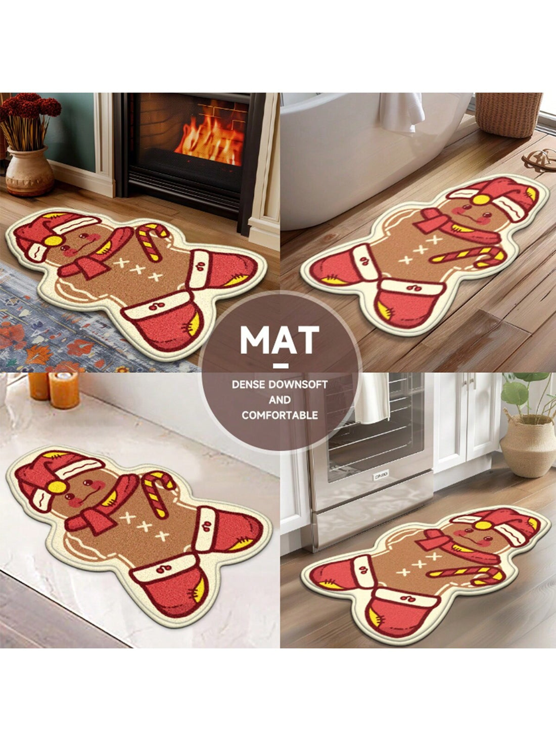 Add a cozy holiday touch to your bathroom with our Festive Flannel Bath Mat. This rug features Christmas and Halloween themed designs, perfect for adding seasonal cheer to your space. Made with flannel, it provides a soft and comfortable spot to step on after a bath or shower.