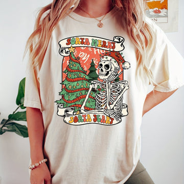 Elevate your holiday spirit with our Festive Holiday Cheer Women's Christmas T-Shirt. Made with a comfortable polyester knit fabric and a classic round neckline, this shirt is perfect for casual wear. Spread joy and cheer this holiday season!
