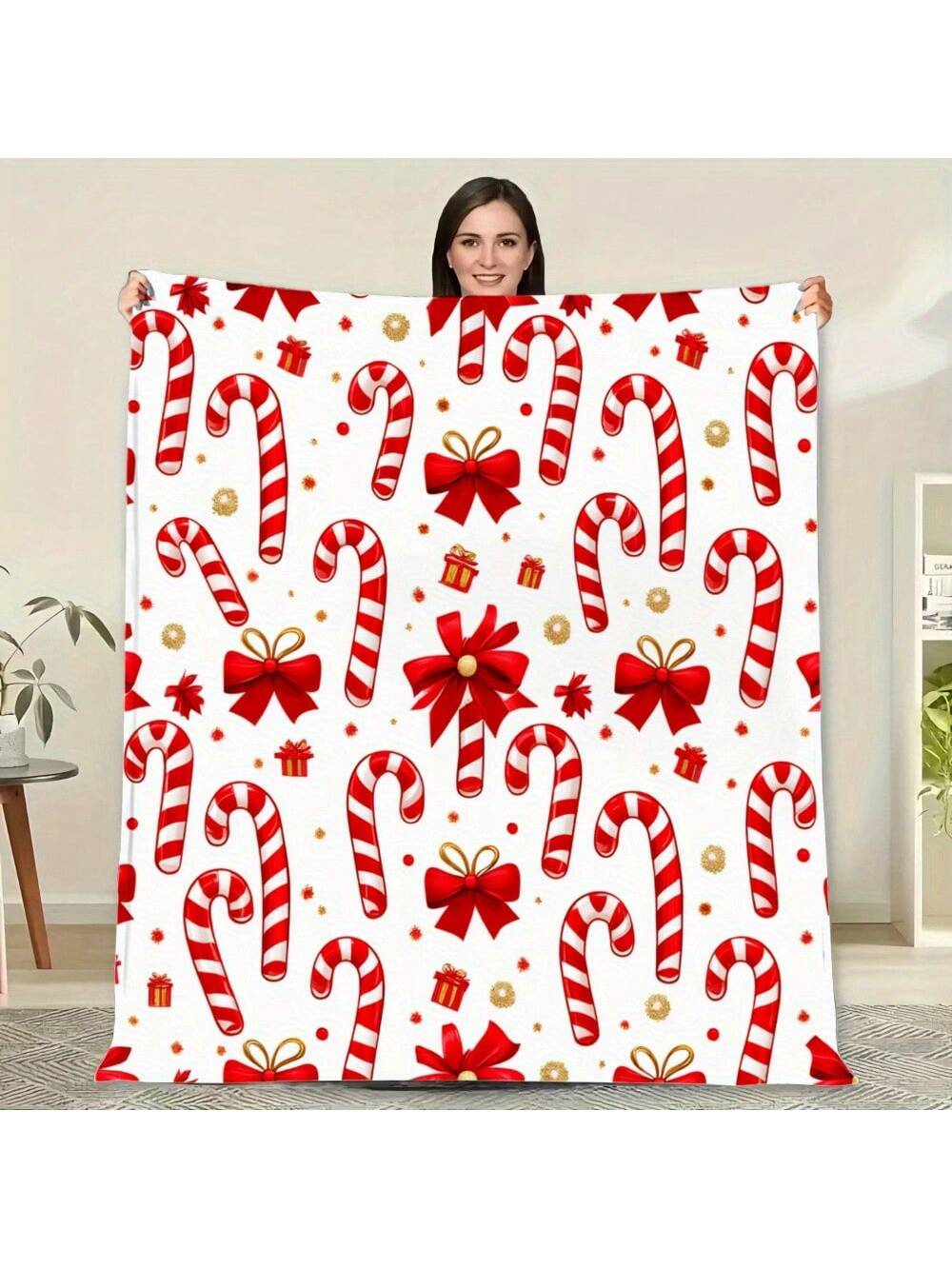Wrap yourself in holiday cheer with this Festive Red and White Candy Cane Flannel Throw Blanket. Soft and cozy, it’s perfect for snuggling on the couch or adding a merry touch to your bed. The classic candy cane stripes bring playful, seasonal charm to your home, making every moment feel like a festive celebration.