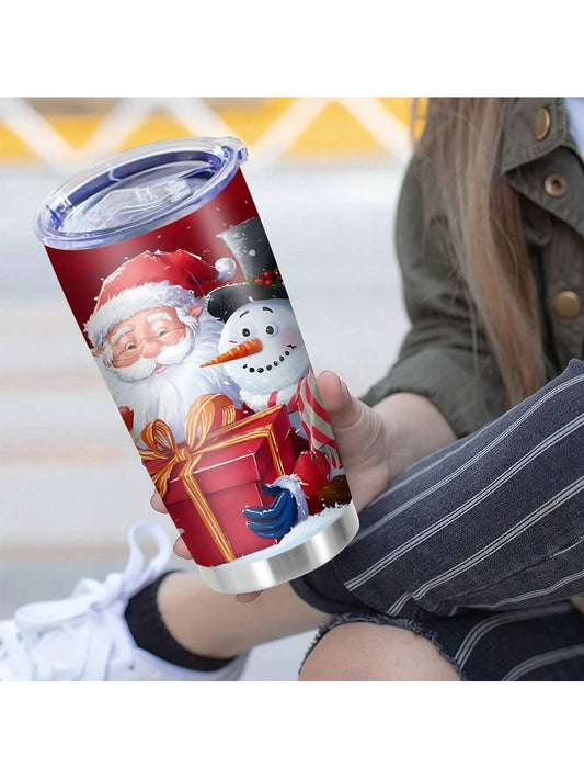 Stay festive and hydrated throughout the holiday season with our Festive Santa Claus Insulated Tumbler! Made from durable stainless steel, this 20oz travel mug will keep your favorite beverages at the perfect temperature while spreading some holiday cheer. Perfect for on-the-go and a great gift for any Santa fan.