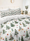Transform your bedroom into a cozy winter wonderland with Festive Sparkle. This 3-piece Christmas Tree bedding set will add an extra touch of joy to your holiday celebrations. Soft and comfortable, it will make the perfect addition to your festive season. Make your holidays sparkle with Festive Sparkle!