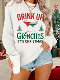 Celebrate the holiday season in comfort and style with this Festive Women’s Christmas Slogan Sweatshirt. Designed with a casual crew neck and long sleeves, it’s perfect for autumn’s cooler days. Crafted from soft materials, it offers cozy warmth while featuring a cheerful Christmas slogan to elevate your festive wardrobe effortlessly. Ideal for casual outings or relaxed holiday gatherings, this sweatshirt combines seasonal spirit with everyday comfort.