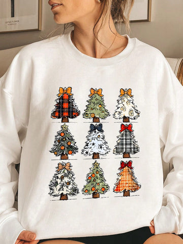 Deck yourself out in holiday cheer with this playful Christmas Tree Graphic Sweatshirt! Perfect for spreading festive vibes throughout the season, this cozy sweatshirt features a charming tree design that'll have everyone smiling. Whether you're sipping hot cocoa by the fire, heading to a holiday party, or just embracing the merry spirit, this comfy essential keeps you warm and wonderfully festive. A must-have for anyone ready to celebrate in style!