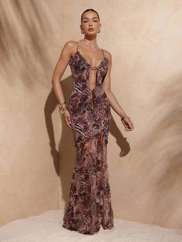 Step into paradise with this Floral & Animal Print Ruffle Maxi Dress, your ultimate getaway companion. Its vibrant mix of prints and playful ruffles bring island vibes to life, making it perfect for sun-soaked vacations or romantic honeymoons. Lightweight and breezy, it keeps you cool while turning heads wherever you go. Embrace effortless style and let your adventurous spirit shine!