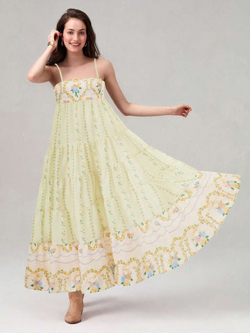 Get ready to turn heads at the summer cocktail party in this flirtatious Floral Backless Slip Tank Dress. With delicate spaghetti straps and a flowy silhouette, this dress is perfect for dancing the night away. Whether you prefer a sweet floral or a sultry backless look, this dress has got you covered (or uncovered?)!