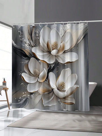 Take your shower experience to the next level with Floral Bliss shower curtain. Made with waterproof and mildew-resistant material, this curtain not only adds a touch of style with its beautiful floral design, but also promises durability. Easy-to-use hooks and grommets make installation a breeze. Get yours now!