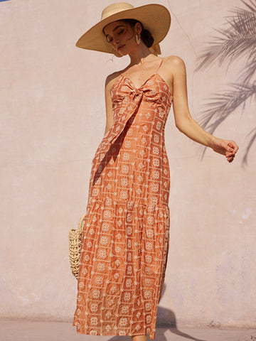 Step into sunshine and romance with the Floral Contrast Cami Dress. This boho-chic favorite pairs vibrant floral patterns with soft contrasting straps, making it perfect for beach strolls and dreamy getaways. Lightweight and breezy, it keeps you cool while turning heads wherever your summer adventures take you. Embrace effortless style and let the good vibes flow!