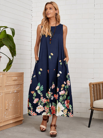 Stay effortlessly elegant and functional with our Floral Dress with Hidden Pockets. This dress features a beautiful floral design and hidden pockets for practicality. Never sacrifice style for convenience again!