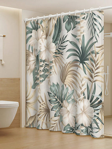 Transform your bathroom with our "Floral Fantasy" shower curtain! This waterproof polyester curtain, complete with 12 hooks, adds a stylish touch to your daily routine. Say goodbye to boring bathrooms and hello to a fun, fresh look!(Shower rod not included)
