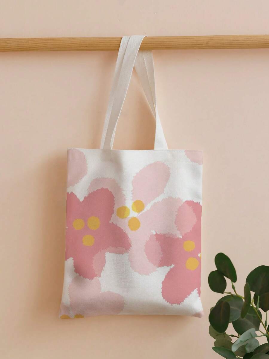 Carry everything you need with this spacious canvas shopper bag designed for active teens and college students. The large capacity fits textbooks, laptops, and daily essentials with ease, while the durable canvas construction withstands daily wear. Featuring a vibrant floral graphic design, it's stylish enough for campus life yet practical for everyday adventures. Comfortable handles make it easy to carry, whether you're heading to class, the library, or out with friends. 