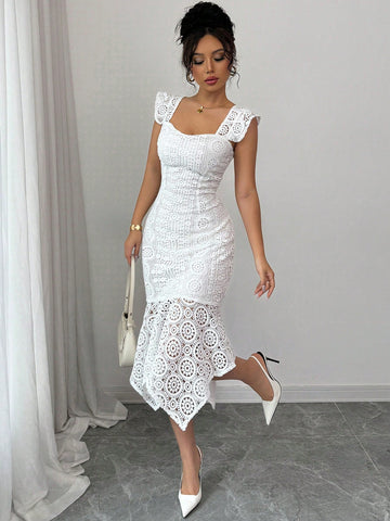 Twirl into any season with this charming floral lace strap dress! Designed for the modern woman who loves effortless elegance, this versatile piece transitions seamlessly from office to weekend adventures. The delicate lace detailing adds a touch of romance, while the comfortable fit keeps you feeling confident all day long. Perfect for spring strolls, summer gatherings, or autumn outings—this dress is your go-to for looking polished without trying too hard. Dress it up with heels or keep it casual with sne