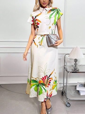Bloom into summer with this charming two-piece set that's as fun as it is versatile. The floral button-down top pairs perfectly with the coordinating mini skirt, creating an effortless look that works for brunch dates, casual outings, or weekend adventures. Mix and match with your favorite accessories to keep your style fresh and exciting all season long. Perfect for anyone who loves a pop of color and timeless florals.