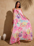 Step into sunshine with this Floral Print Chiffon Halter Maxi Dress, your go-to for effortless summer style. Light and breezy chiffon flows beautifully, while the playful halter neckline adds a flirty touch. Perfect for beach days or sunset strolls, this dress keeps you cool and chic wherever your vacation takes you.