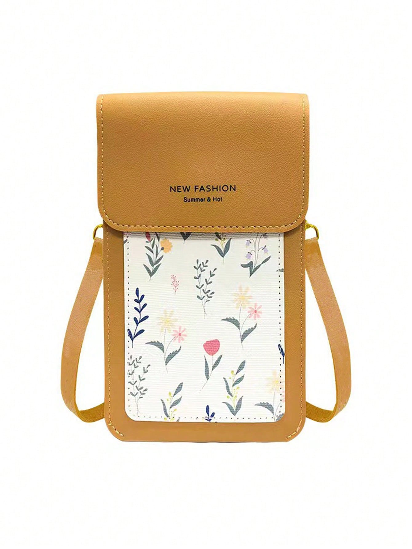 Elevate your style and convenience with our Floral Print Crossbody Bag. Stay on trend with the eye-catching floral print and effortlessly stay connected with the touch screen cell phone wallet. Perfect for fashion-forward individuals looking for convenience.