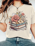 Celebrate the educators in your life with this trendy Floral Print Women's T-Shirt. Perfect for Teacher's Day or any summer day, this graphic tee brings style and comfort to any classroom. Show off your love for teaching with a pop of floral flair. (No grades required!)
