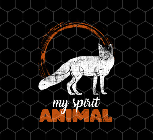 Fox Is A Spirit Animal, White Fox, Fox Is My Spirit Animal, Png For Shirts, Png Sublimation