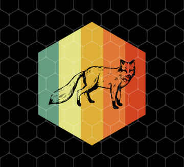 Fox Retro Pet, Vintage Fox, Retro Fox, Fox Silhouette, Classic Style, Png For Shirts, Png Sublimation