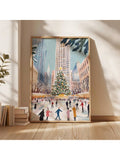 Bring the magic of a snowy New York winter indoors with this Frameless Christmas Skate Print! Perfect for adding a festive touch to your walls, this playful piece captures the joy of holiday skating against a charming city backdrop. Lightweight and frameless, it’s easy to display and adds a cheerful vibe to any room during the winter season. Celebrate the holidays with art that sparkles as much as your festive spirit!