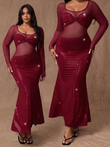 Embrace your inner French sophistication with this stunning bodycon dress that celebrates curves with undeniable elegance. Crafted from luxurious polyester, this figure-hugging silhouette flatters every angle while the rich solid color palette works beautifully through autumn, winter, and beyond. Perfect for holiday gatherings, romantic evenings, or Valentine's celebrations, this dress combines retro charm with modern glamour. The sexy, form-fitting design exudes confidence and allure, making you feel absol