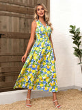 Brighten your sunny days with this Fresh Lemon Print V-Neck Flared Dress! Its lively lemon pattern and flared silhouette bring fresh, cheerful vibes perfect for summer vacations or everyday fun. Lightweight and breezy, it keeps you cool while turning heads wherever you go. Whether you’re strolling the boardwalk or sipping lemonade on your porch, this dress adds a playful pop of sunshine to your wardrobe.
