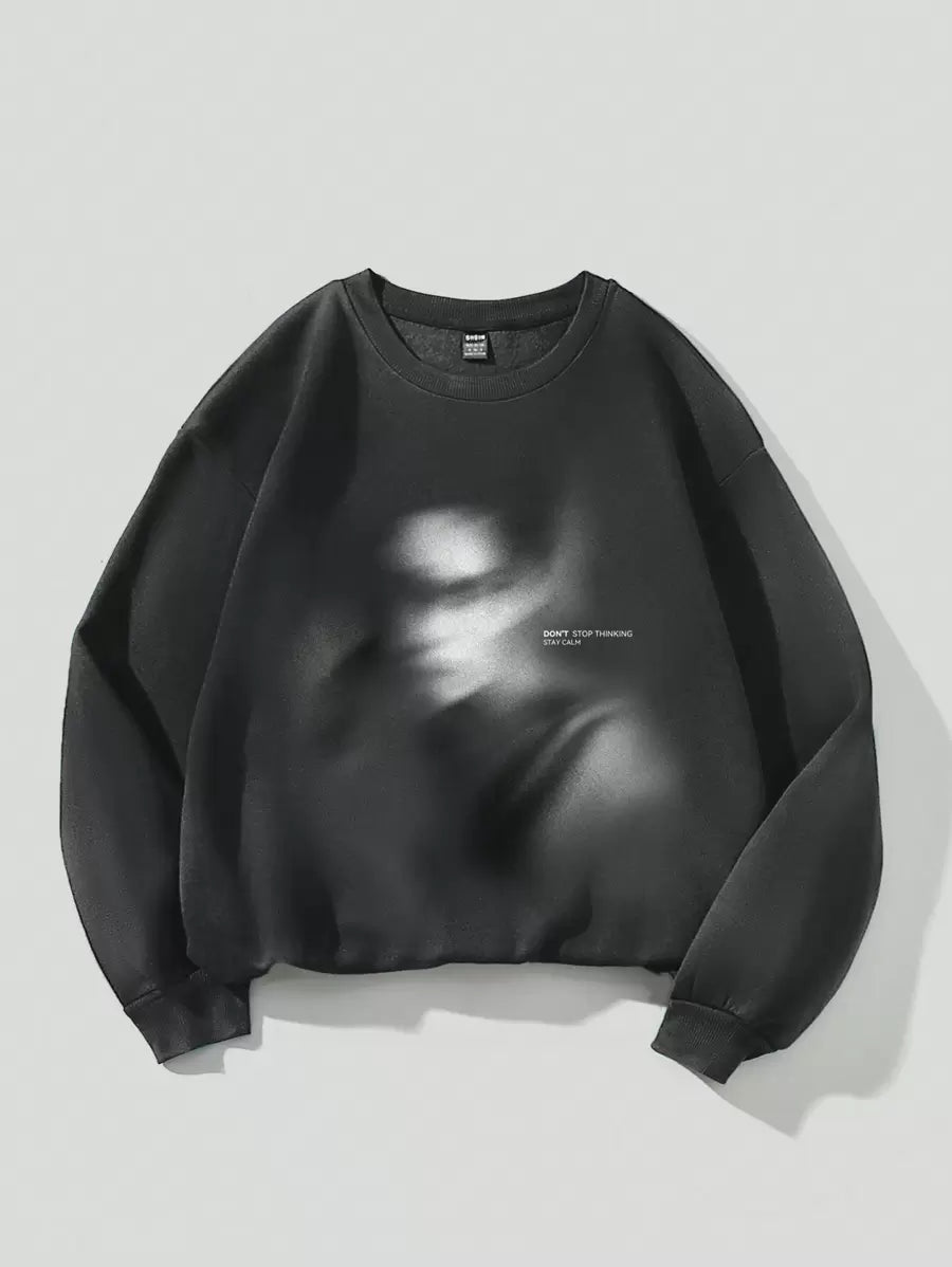 Cozy meets cool in this oversized minimalist letter sweatshirt, perfect for chilly days. Whether you're lounging at home or layering up for a casual outing, its relaxed fit and simple design keep you effortlessly stylish and snug. Embrace comfort without sacrificing flair in your cold-weather wardrobe!