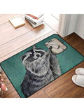 Add a touch of whimsy to your bathroom with this fun black cat mat featuring the cheeky phrase 