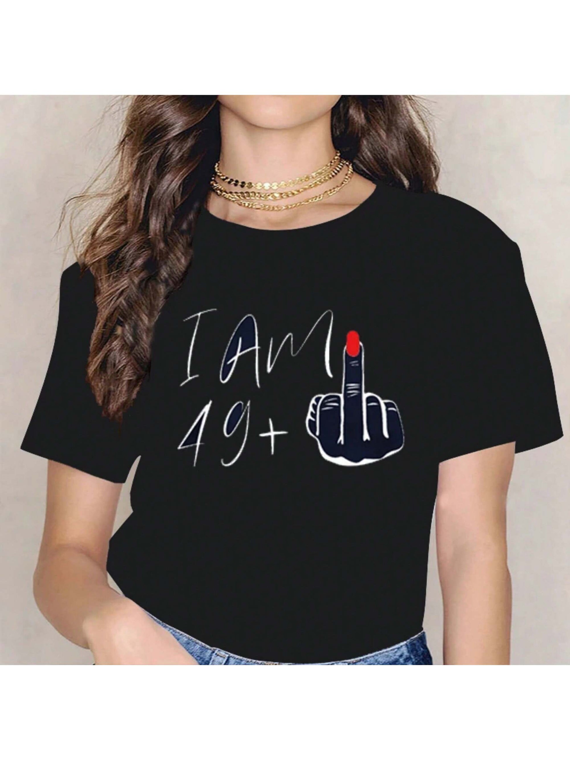 Get ready to celebrate in style with our Fun & Sassy 50th Birthday Tee! With a playful twist on age, this shirt is perfect for any mom who's proud of her age and sense of humor. Show off your fun and sassy side in this cheeky tee. Cheers to 50 years!