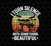 Funny Drummer, I Turn Silence Drummer Gift Funny Drums Quote, Png For Shirts, Png Sublimation