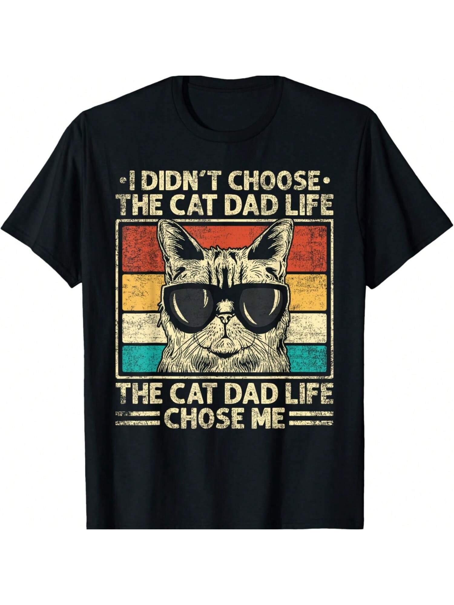 Celebrate Father's Day with this purr-fect gift for the cat-loving dad in your life! Our Funny Cat Dad T-Shirt is sure to make him smile with its quirky design and comfortable fit. Show him some love with this fun and unique gift.