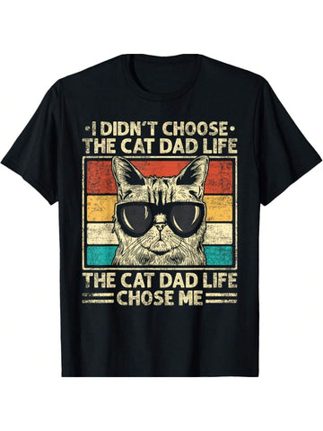 Celebrate Father's Day with this purr-fect gift for the cat-loving dad in your life! Our Funny Cat Dad T-Shirt is sure to make him smile with its quirky design and comfortable fit. Show him some love with this fun and unique gift.