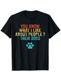 Show off your love for dogs with this playful and comfy t-shirt designed just for men. Made from soft, breathable fabric, it keeps you cool and comfortable all summer long. The fun graphic adds a lighthearted touch to your casual look, making it perfect for dog walks, weekend hangouts, or just lounging around. Embrace your inner dog lover with style and ease!
