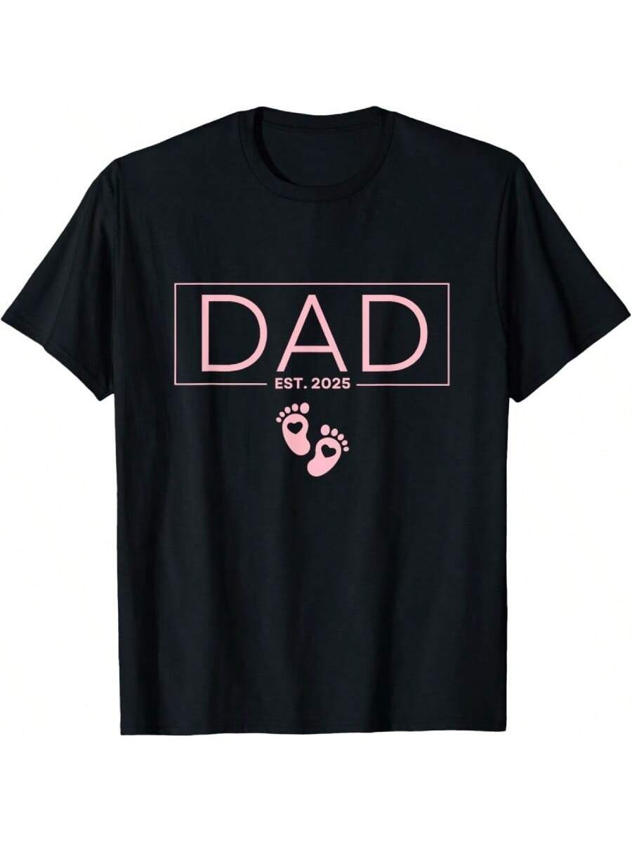 Add some humor to your dad's wardrobe with our 'Girl Dad Est 2025' T-Shirt. This funny and unique shirt is a perfect gift for new dads expecting their first daughter. Show off your excitement for being a #girldad in a quirky and playful way. (Not just a regular dad, am I right?!)