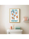 Bring laughter to your bathroom with this quirky goose canvas poster. Featuring a humorous design that celebrates the absurd, this multicolor artwork adds personality and charm to any space. Perfect for bathroom walls, bedrooms, living rooms, or home offices, it's an ideal conversation starter for anyone who appreciates witty, unconventional decor. Printed on quality canvas, this poster transforms ordinary walls into a gallery of good vibes and playful humor.