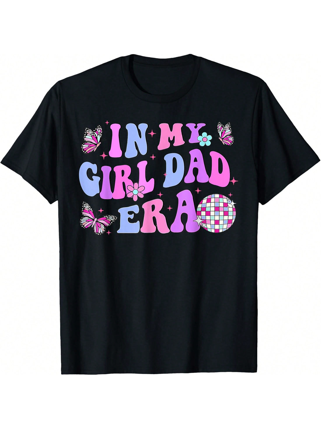 Celebrate Father's Day with this groovy and retro 'In My Girl Dad Era' t-shirt! Perfect for dads who don't take themselves too seriously, this shirt is sure to be a hit with its word play and playful tone. Show your love for your girls and embrace the dad life in style.