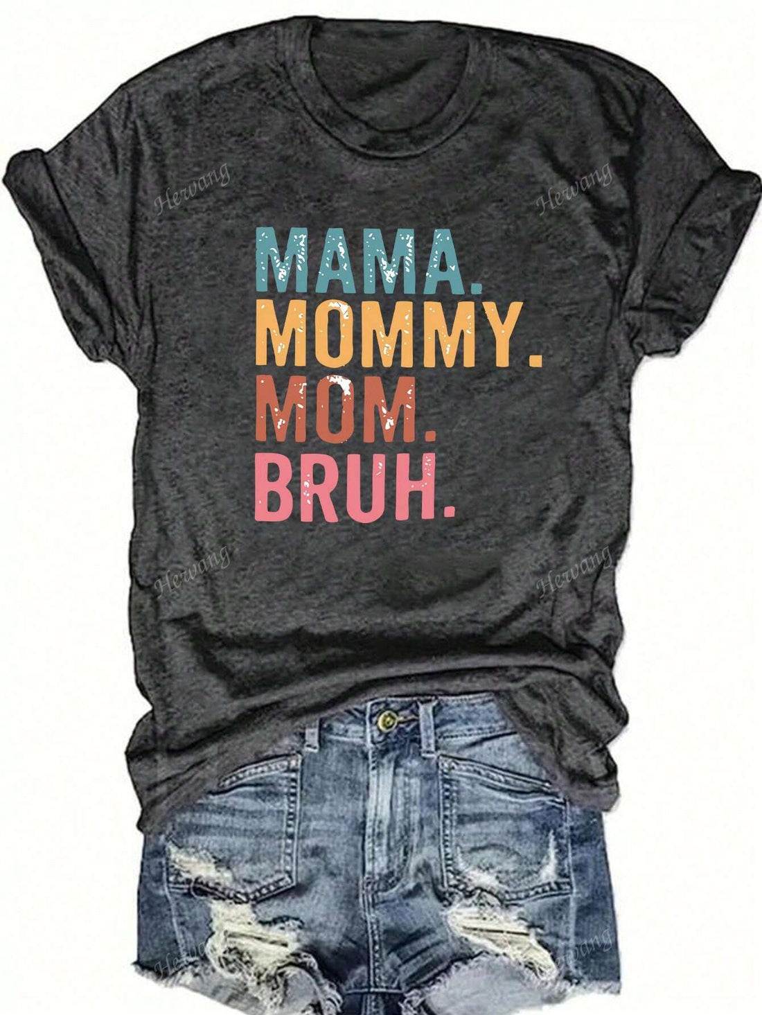 Show off your unique sense of humor with our Funny 'Mama' Graphic Tee! This casual round neck t-shirt is perfect for moms who don't take themselves too seriously. With its quirky word play and playful tone, it's sure to make you stand out. (Because let's be real, being a mom is no joke!)