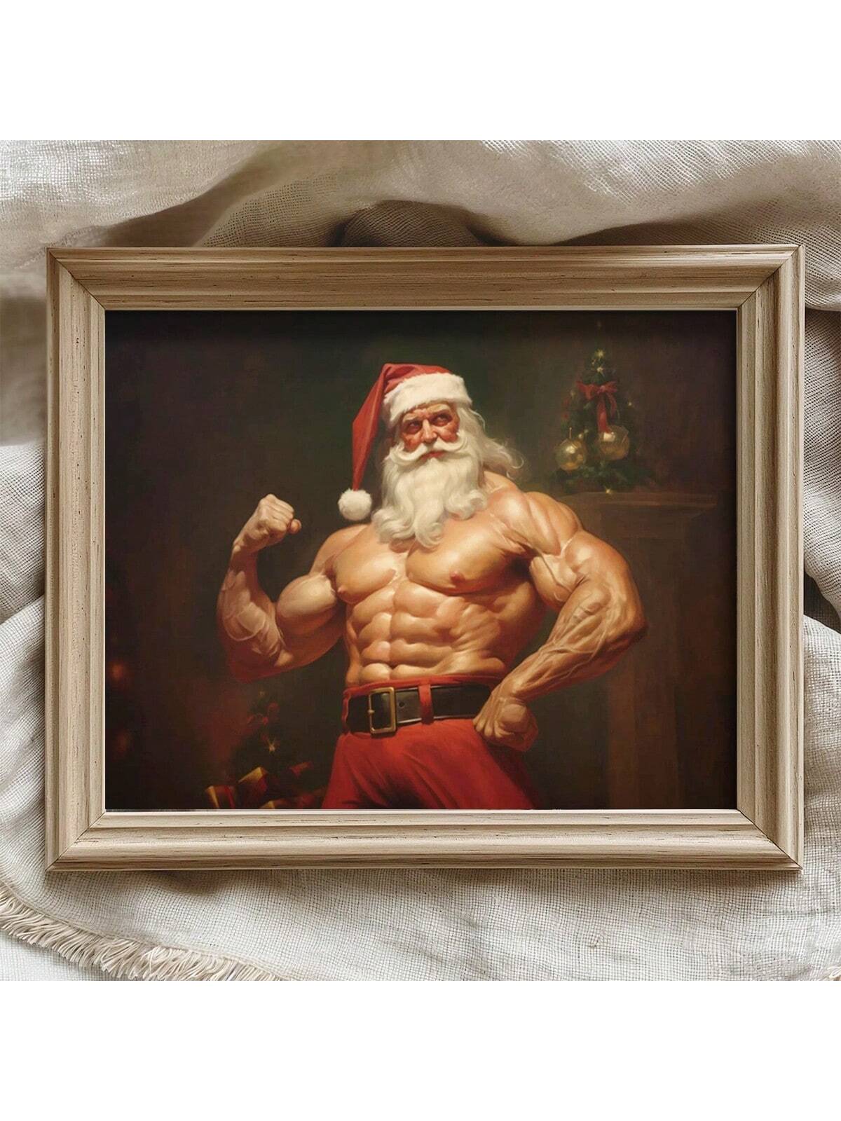 Add a playful touch to your holiday decor with this Funny Santa Claus Canvas Art. Featuring a charming farmhouse style, it brings festive cheer and a wink of humor to any room. Perfect for creating a warm, inviting atmosphere that’s sure to make guests smile throughout the season.