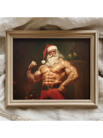 Add a playful touch to your holiday decor with this Funny Santa Claus Canvas Art. Featuring a charming farmhouse style, it brings festive cheer and a wink of humor to any room. Perfect for creating a warm, inviting atmosphere that’s sure to make guests smile throughout the season.