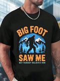 Step into summer with a playful twist wearing this Funny Sasquatch Retro Men's T-Shirt. Featuring a quirky Big Foot design, this comfortable short sleeve tee is perfect for those who love a bit of humor and vintage style. Lightweight and breathable, it keeps you cool while turning heads wherever you go. Embrace your inner Sasquatch and make every day an adventure!