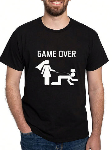 Celebrate the end of singlehood in style with this Game Over Classic T-Shirt! Made from soft, breathable cotton, it keeps you comfortable whether you're hitting the party or just hanging out. Its playful design makes it the perfect outfit for bachelor and bachelorette parties, adding a fun twist to your celebration wardrobe. Get ready to say “Game Over” with flair!