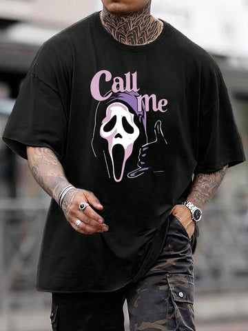 Stay cool and stylish this summer with our Ghostly Cool t-shirt. Made for men, this loose fitting t-shirt features a unique ghost letter graphic that adds a playful touch to any outfit. Perfect for warm weather, this shirt is both comfortable and on trend.