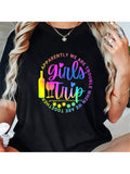 Pack your suitcase and hit the road with this Girls Trip Trouble T-Shirt! Perfect for unforgettable adventures, this shirt will be your go-to for spontaneous and fun trips. Show off your quirky and playful personality with this must-have travel companion.