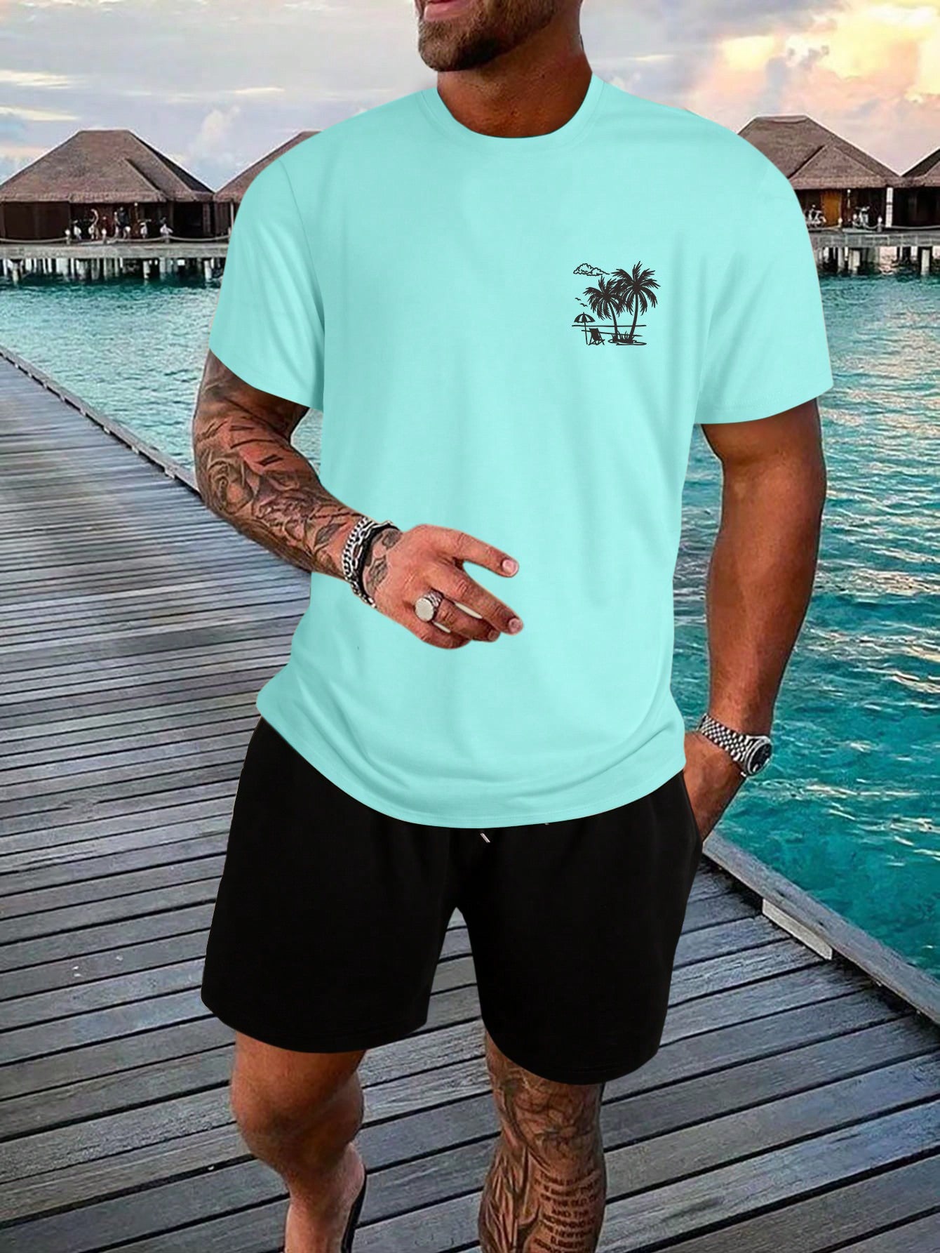 Unleash your playful side this summer with our Graphic Tee for Dads! This comfortable crew neck t-shirt is perfect for casual summer style, making it easy for dads to look cool and feel comfortable. Say goodbye to boring, generic tees and hello to a fun and quirky addition to your wardrobe. Dad jokes not included.