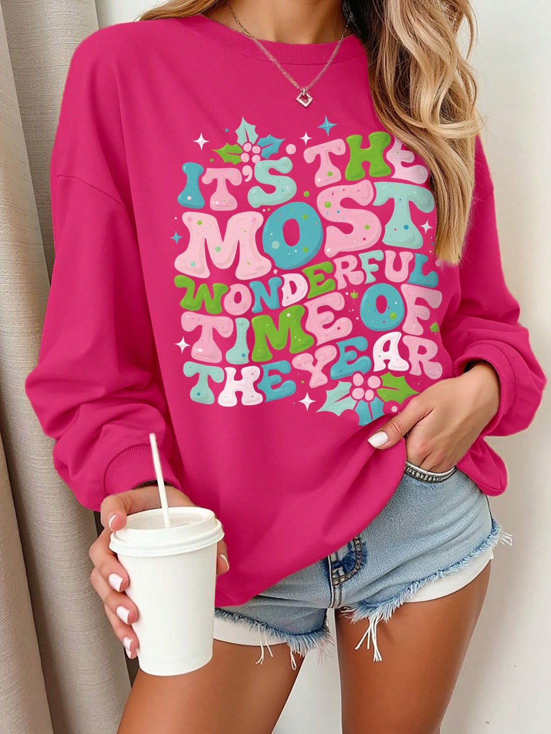 Stay warm and cozy this autumn and winter with our Grateful Vibes sweatshirt. This stylish sweatshirt features a thankful graphic design, perfect for spreading positivity and gratitude. Made for women, this sweatshirt is the perfect addition to your fall wardrobe.