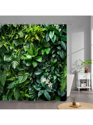 Experience a tropical oasis in your bathroom with our Green Leaf Tropical Plants Shower Curtain. Featuring a modern minimalist style, this curtain is designed to bring natural beauty and relaxation into your home. Made with high-quality materials, it will provide both style and functionality to your shower space.