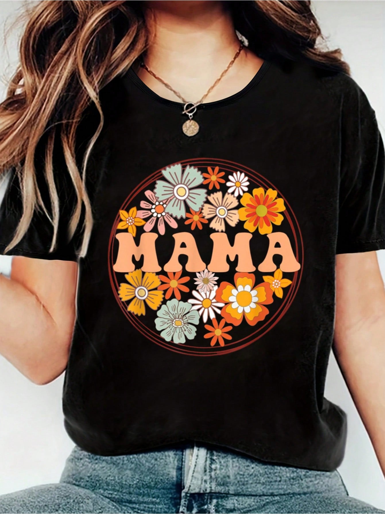 Celebrate Mother's Day in style with the Groovy Mama Retro Floral T-Shirt! This playful shirt features a retro floral design with a fun, quirky twist. Perfect for moms who don't take themselves too seriously, this shirt is sure to add a touch of humor to any celebration.