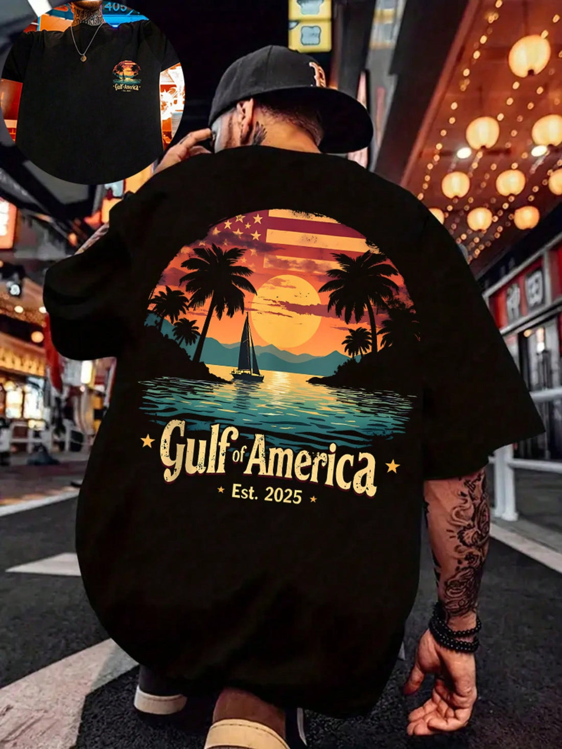 Unleash your casual cool with our Gulf America Pattern Print tee! This playful short-sleeve t-shirt brings vibrant patterns and breezy comfort to your summer and spring wardrobe. Perfect for beach days, backyard BBQs, or just chilling with friends – because why be boring when you can be brilliantly styled?
