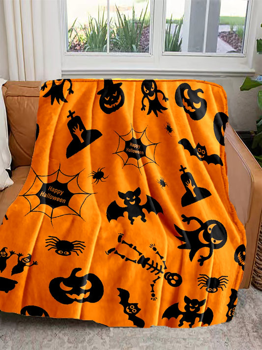 Stay cozy and stylish with our Halloween Orange Pattern Printed Flannel Blanket. Made from soft flannel, it is perfect for keeping warm during chilly nights. The distinctive orange pattern adds a festive touch to any room. Bring it with you on-the-go and always stay cozy and stylish.